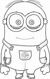Minion Coloring Pages Easy Getcolorings Goggles Diy Printable sketch template
