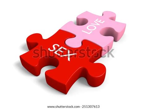 Sex Love Puzzle Pieces Sexual Education Stock Illustration 251307613