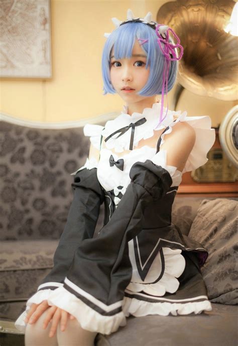 Cute Girl Cosplay Rem Asiansister