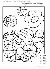 Clown Magique Cirque Zahlen Nach Fasching Circus Kindergarten Section Math Localement Karneval Kinder Colouring Rekenen Vorschule Carnival Maternelle Circo Numeros sketch template