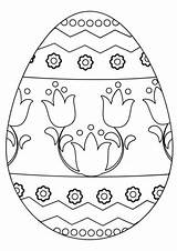 Egg Osterei Ostern Ostereier Pasqua Ausmalen Ausmalbild Uova Uovo Tulpe Malvorlage Tulpen Oster sketch template