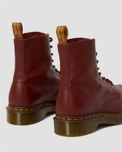 dr martens originals boots  womens pascal virginia leather boots cherry red virginia