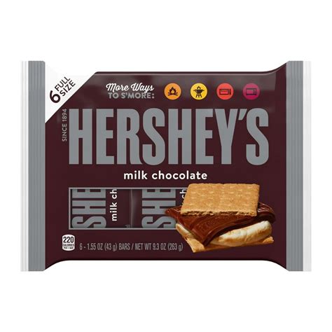 hersheys milk chocolate candy individually wrapped  oz bars