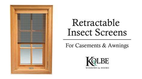 retractable insect screens  casement awning windows youtube