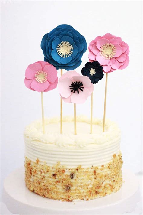 easy paper flowers cake topper pretty providence diy cake topper