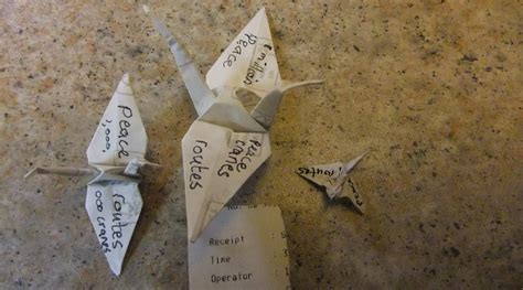 peace routes     origami peace crane