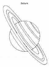 Coloring Pages Saturn Planet Planets sketch template