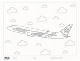 Coloring Pages Airport Airlines Popular Color sketch template