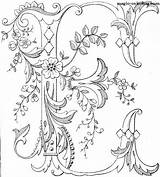 Coloring Pages Monograms Flowered Magic Alphabet Visit sketch template