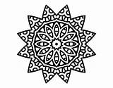 Mandala Star Coloring Tattoos Flower Pattern Doodle Healing Mandalas Coloringcrew Transparent Print Book Clipart sketch template