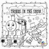 Coloring Christmas Pages Thomas Train Printable Kids Friends Tank Engine Colouring Snow Preschool Skating Ice Color Worksheets Religious Getcolorings Winter sketch template