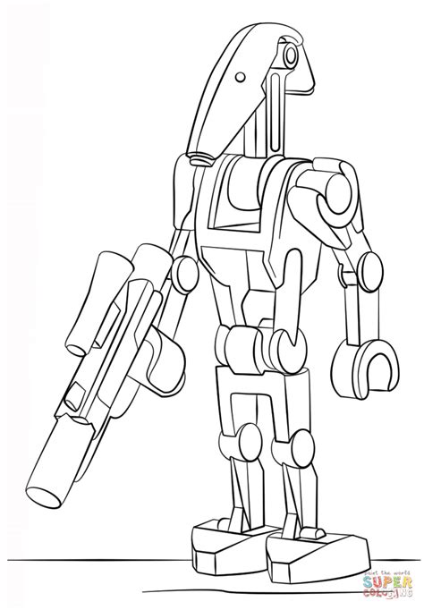 lego battle droid coloring page  lego star wars category select