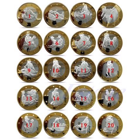1 set 34pcs 2015 sex 6 euro coins gold plated