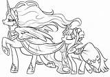 Coloring Pony Pages Little Princess Printable Friendship Magic Celestia Rainbow Online Dash Boy Kids Unicorn Spalvinimui Print Choose Board Pretty sketch template