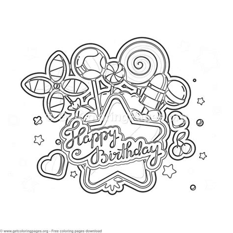 happy birthday coloring pages  instant  coloring