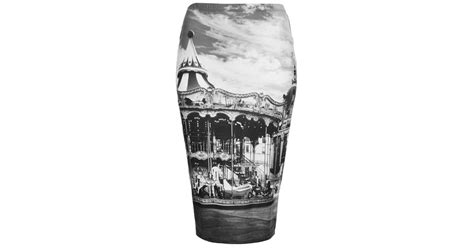 topshop carousel print tube skirt 56 carrie bradshaw style clothing and accessories