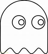 Pac Man Ghost Coloring Pages Template Pacman Pinky Sheets Drawing Templates sketch template