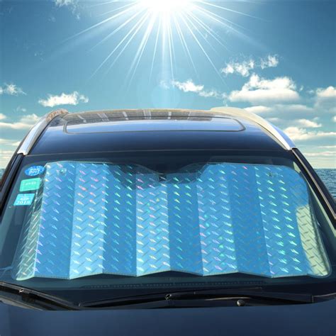 universal car front windscreen sunshade sun visor foldable uv shield cover alexnldcom