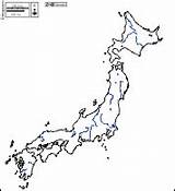 Japan Outline Maps Japon Names Blank Cities Main sketch template