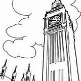 Coloring Pages Clock Tower Beautiful Netart Kids sketch template