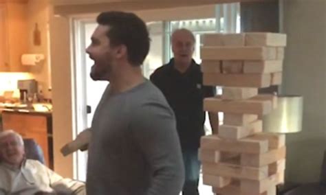 california man pulls off best jenga move ever daily mail online