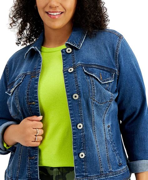 Style And Co Plus Size Denim Jacket Created For Macy S And Reviews