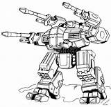 Robots Mech Robot Colorear Coloring Malice sketch template