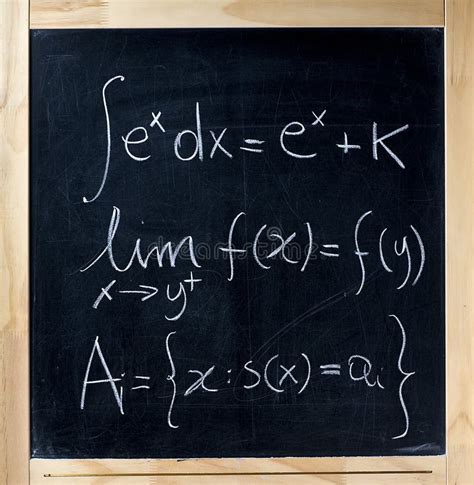 math formulas   blackboard stock photo image  educated complex