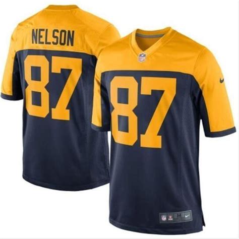 Jordy Nelson 87 Green Bay Packers Game Player Jersey Men