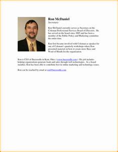 professional bio template word lovely professional bio template words
