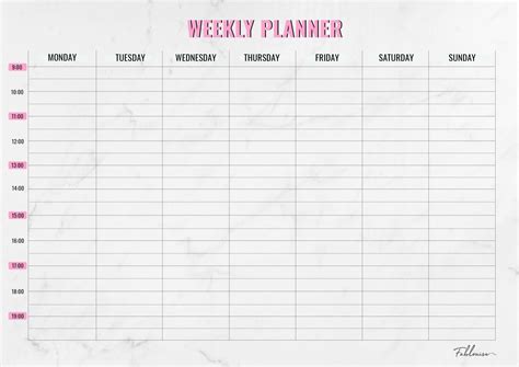 gratis printable weekplanners fablouise weekly planner printable weekly planner planner