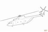 Helicopter Mi 26 Coloring Mil Pages Cargo Drawing Helicopters Military sketch template