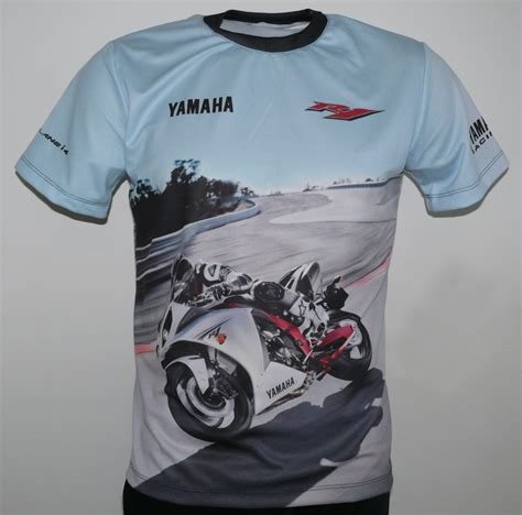 yamaha yzf r1 2009 t shirt with logo and all over printed picture t shirts with all kind of