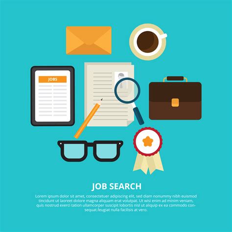 job search vector illustration   vector art stock