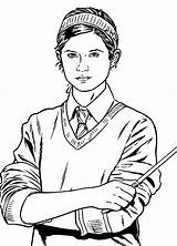 Draco Malfoy Coloring Pages Potter Harry Getcolorings sketch template