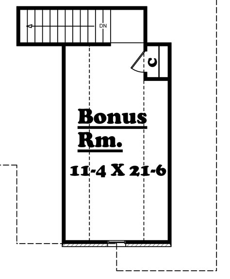 floor plan bonus room house plans