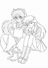 Inuyasha Coloring Pages Anime Kagome Kids Note Death Printable Bestcoloringpagesforkids Manga Cute Getdrawings Color Sheets Visit Books Choose Board Cartoon sketch template
