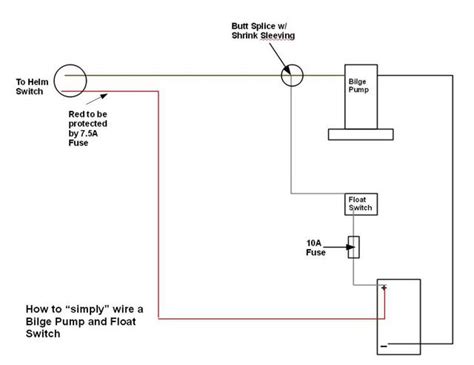 bilge pump wiring diagram  float switch wiring diagram