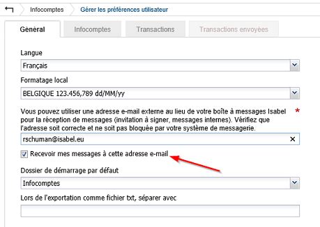 isabel comment modifier les preferences disabel configuration de filtres par defaut  vues