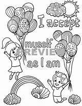 Affirmations Colouring Messyyetlovely Lovely sketch template
