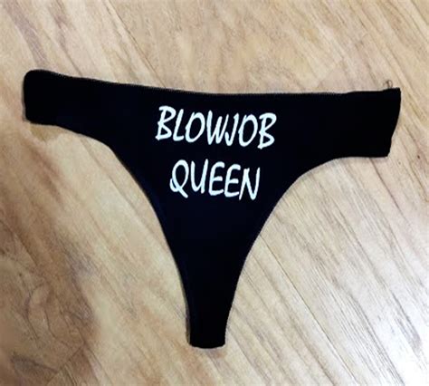Blowjob Queen Funny Panties Womens Underwear Funny Etsy