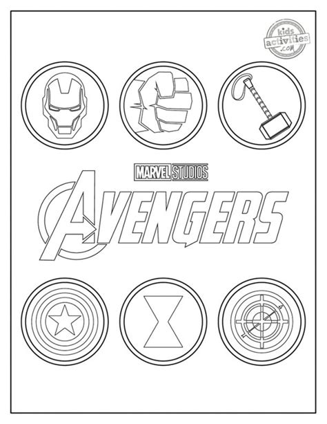 printable avengers coloring pages  coloring pages  kids