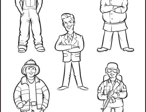 occupations coloring pages  worksheets samples