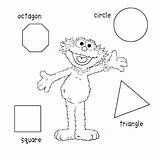 Coloring Shapes Pages 3d Shape Octagon Printable Square Sheets Sesame Street Preschool Colouring Getcolorings Kids Color Print Worksheets Sproutonline sketch template