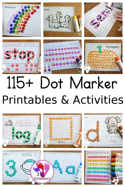 dot marker printables activities dot marker abcs dot marker