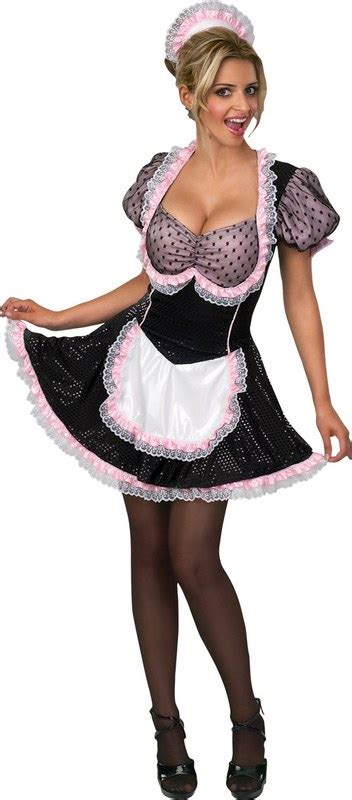 Sexy Naughty French Maid Uniform Ladies Fancy Dress Hen