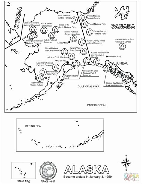 alaska state bird coloring page awesome alaska state coloring pages