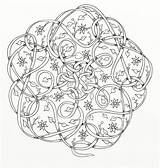 Celtic Knot Daisy Mandala Coloringideas Adults sketch template