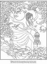 Goddess Coloring Pages Printable Getcolorings Color Print sketch template