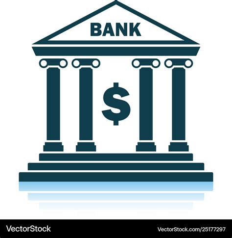 bank icon royalty  vector image vectorstock